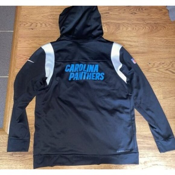 Nike Therma Fit Carolina Panthers Team Issued Full Zip Hoodie Sweatshirt XL - Picture 7 of 7
